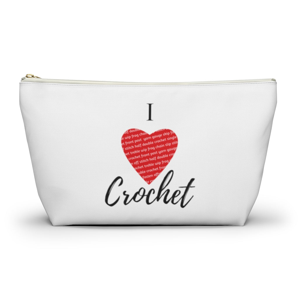 I Heart Crochet Accessory Pouch