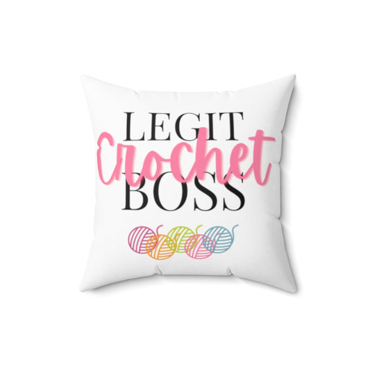 Legit Crochet Boss Pillow