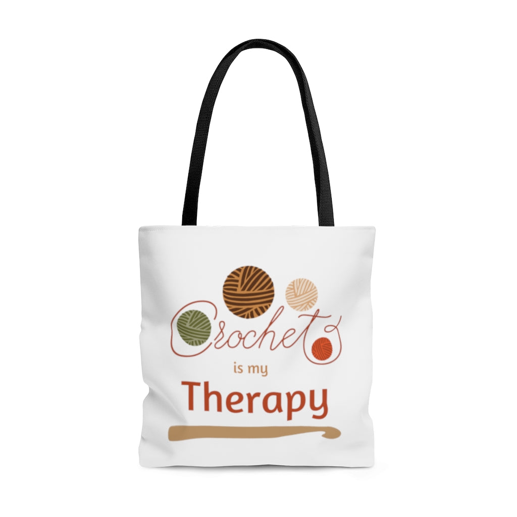 Crochet Is My Therapy Tote Bag