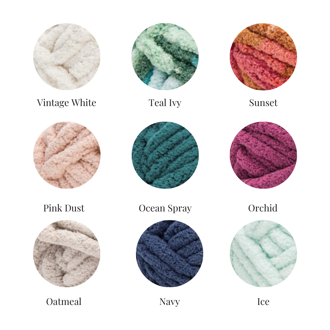 Chunky Crochet Cozy Floor Round Oval Rug