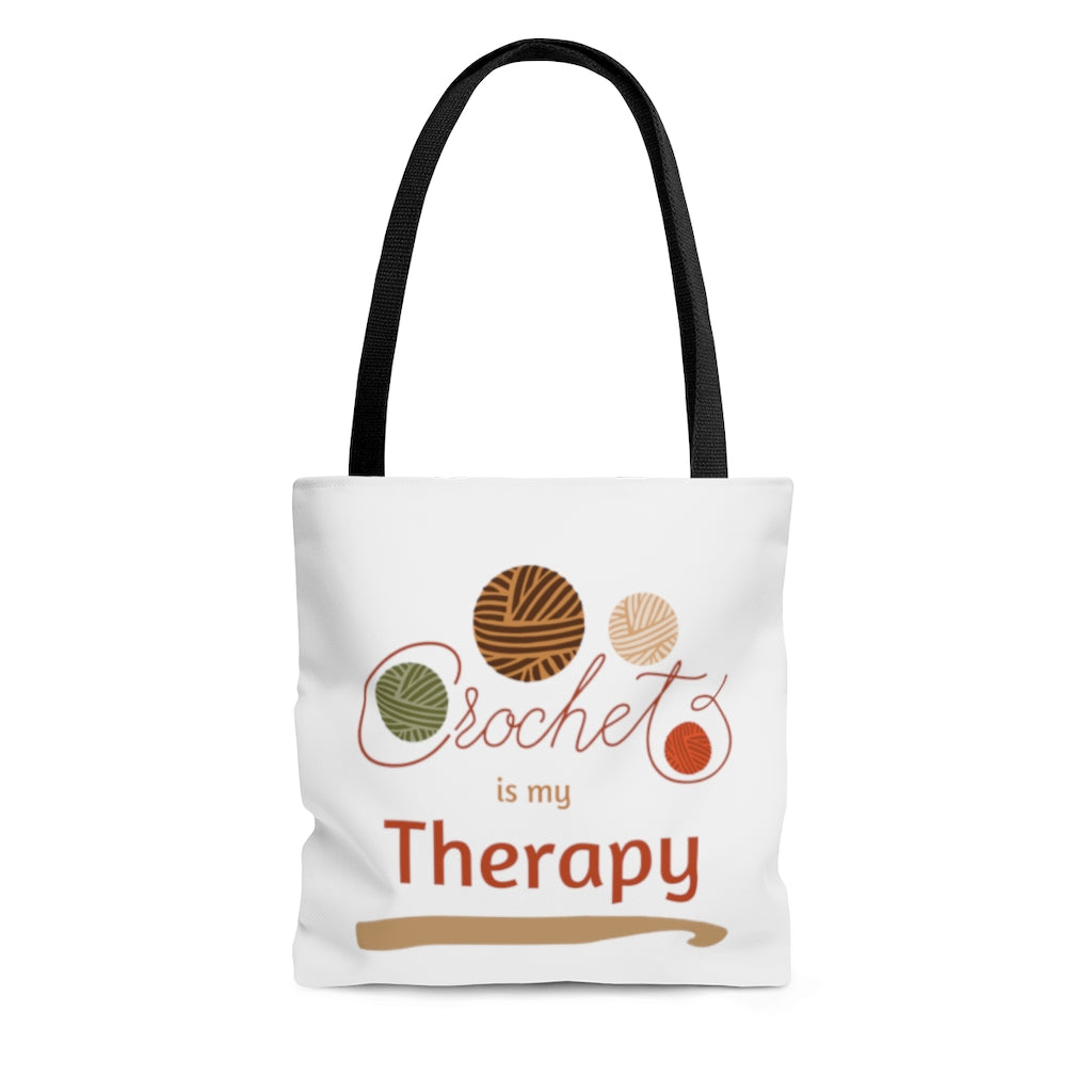 Crochet Is My Therapy Tote Bag