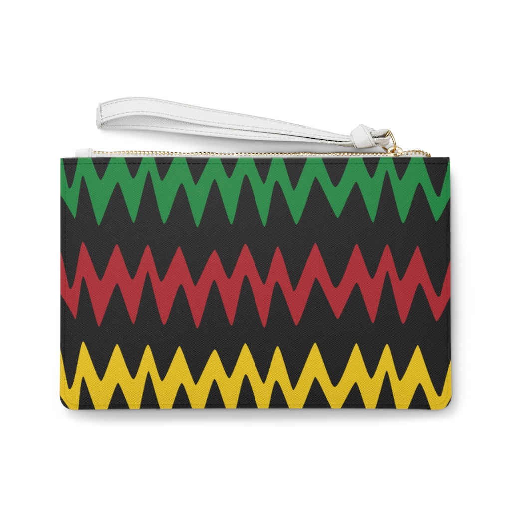 BHM Zig Zag Ankara Clutch Bag