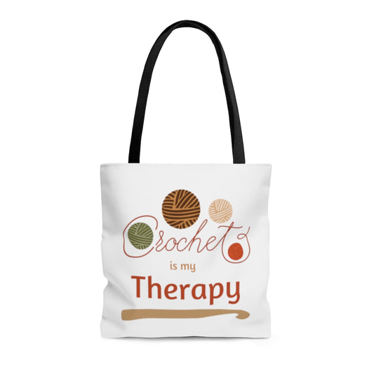 Crochet Is My Therapy Tote Bag