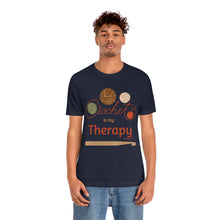 Load image into Gallery viewer, Crochet Is My Therapy Short Sleeve Tee
